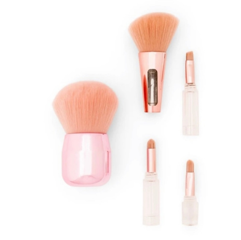 Zoe Ayla Compact Makeup Brush Set Kabuki +4 in 1